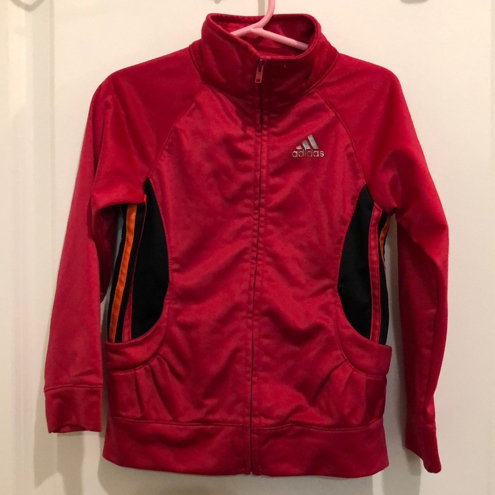 🌻4/$20🌻 adidas pink girls track zip up